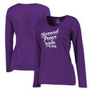 TCU Horned Frogs Fanatics Branded Women's Plus Sizes Team Mom Long Sleeve T-Shirt - Purple