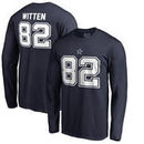 Jason Witten Dallas Cowboys NFL Pro Line by Fanatics Branded Authentic Stack Name & Number Long Sleeve T-Shirt – Navy