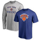 New York Knicks Fanatics Branded Youth T-Shirt Gift Bundle - Blue/Heathered Gray