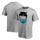 San Jose Sharks Fanatics Branded Youth 2017 NHL Stanley Cup Playoff Participant Full Beard T-Shirt - Heather Gray