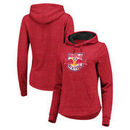 New York Red Bulls Fanatics Branded Women's Distressed Team Speckled Fleece Pullover Hoodie – Red