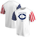 Minnesota Twins Fanatics Branded Stars & Stripes T-Shirt - White