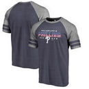 Philadelphia Phillies Fanatics Branded Spangled Raglan Tri-Blend T-Shirt - Navy/Ash