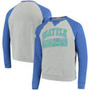 Seattle Seahawks Junk Food Formation Fleece Crew Pullover Sweatshirt - Heathered Gray/Royal