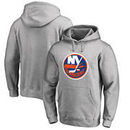 New York Islanders Fanatics Branded Primary Logo Pullover Hoodie - Ash