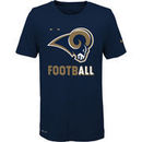 Los Angeles Rams Nike Youth Legend Football Performance T-Shirt - Navy