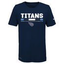 Tennessee Titans Nike Youth Legend Staff Performance T-Shirt - Navy