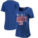 New York Giants Junk Food Women's Game Time T-Shirt - Royal