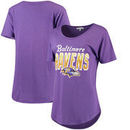 Baltimore Ravens Junk Food Women's Game Time T-Shirt - Purple