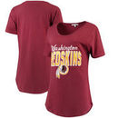 Washington Redskins Junk Food Women's Game Time T-Shirt - Burgundy
