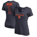 Syracuse Orange Fanatics Branded Women's Plus Sizes Number 1 Mom V-Neck T-Shirt - Navy
