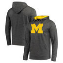 Michigan Wolverines Fanatics Branded Primary Logo Pullover Hoodie - Charcoal