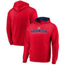 Washington Nationals Fanatics Branded Big & Tall Block Lineup Zone Fleece Pullover Hoodie - Red