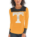 Tennessee Volunteers Touch by Alyssa Milano Women's Blindside Burnout Long Sleeve Thermal T-Shirt - Tennessee Orange/Black