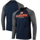 Auburn Tigers Fanatics Branded Static Raglan Long Sleeve T-Shirt - Navy/Charcoal