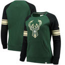 Milwaukee Bucks Fanatics Branded Women's Iconic Pullover Sweatshirt - Green/Black