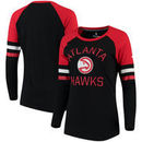 Atlanta Hawks Fanatics Branded Women's Iconic Long Sleeve T-Shirt - Black/Red