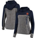 Detroit Tigers G-III 4Her by Carl Banks Women's Sideline Pullover Hoodie - Heathered Gray/Navy