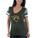 Jacksonville Jaguars Majestic Women's Classic Moment T-Shirt - Charcoal/Heathered Gray
