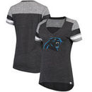 Carolina Panthers Majestic Women's Classic Moment T-Shirt - Charcoal/Heathered Gray