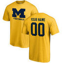 Michigan Wolverines Fanatics Branded Personalized One Color T-Shirt - Yellow