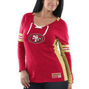 San Francisco 49ers Majestic Women's Winning Style Long Sleeve T-Shirt - Scarlet