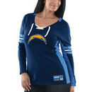 Los Angeles Chargers Majestic Women's Winning Style Long Sleeve T-Shirt - Navy