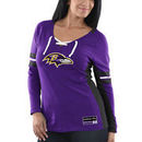 Baltimore Ravens Majestic Women's Winning Style Long Sleeve T-Shirt - Purple