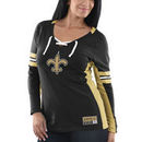 New Orleans Saints Majestic Women's Winning Style Long Sleeve T-Shirt - Black