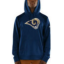 Los Angeles Rams Majestic Armor Synthetic Pullover Hoodie - Navy