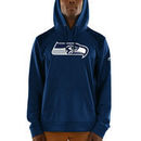 Seattle Seahawks Majestic Armor Synthetic Pullover Hoodie - College Navy