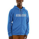 Detroit Lions Majestic Game Elite Synthetic Full-Zip Hoodie - Blue