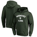 Michigan State Spartans Fanatics Branded Team Alumni Pullover Hoodie - Green
