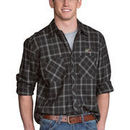 Southern Illinois Edwardsville Cougars Brewer Flannel Long Sleeve Shirt - Charcoal