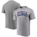 Illinois Fighting Illini Alta Gracia (Fair Trade) Arched Wordmark T-Shirt - Heathered Gray
