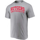 Rutgers Scarlet Knights Alta Gracia (Fair Trade) Arched Wordmark T-Shirt - Heathered Gray