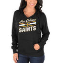 New Orleans Saints Majestic Women's Highlight Play Hoodie - Black
