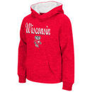 Wisconsin Badgers Colosseum Youth Girls Judo Pullover Hoodie - Red