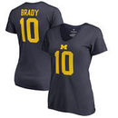 Tom Brady Michigan Wolverines Fanatics Branded Women's College Legends T-Shirt - Navy