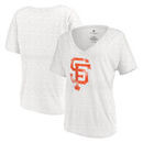 San Francisco Giants Let Loose by RNL Women's Distressed Primary Logo T-Shirt - White