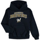 Milwaukee Brewers Stitches Youth Team Fleece Pullover Hoodie - Navy