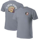 Florida State Seminoles Comfort Colors Football Helmet T-Shirt - Gray