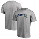 San Diego Padres Fanatics Branded Team Wordmark T-Shirt - Ash