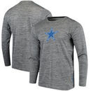 Dallas Cowboys Shock Basken Synthetic Long Sleeve T-Shirt - Charcoal