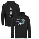 Martin Jones San Jose Sharks Fanatics Branded Youth Backer Pullover Hoodie - Black