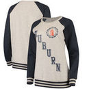 Auburn Tigers Pressbox Women's Sundown Vintage Pullover Sweatshirt - Cream/Navy