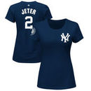 Derek Jeter New York Yankees Majestic Women's Plus Size Number Retirement Day Name & Number T-Shirt - Navy