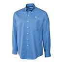 Kansas City Royals Cutter & Buck Big & Tall Epic Easy Care Fine Twill Long Sleeve Shirt - Light Blue