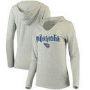 Marcus Mariota Women's Tennessee Titans Pocket Name & Number Hooded T-Shirt - Gray