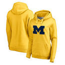 Michigan Wolverines Fanatics Branded Women's Primary Team Logo Pullover Hoodie - Yellow